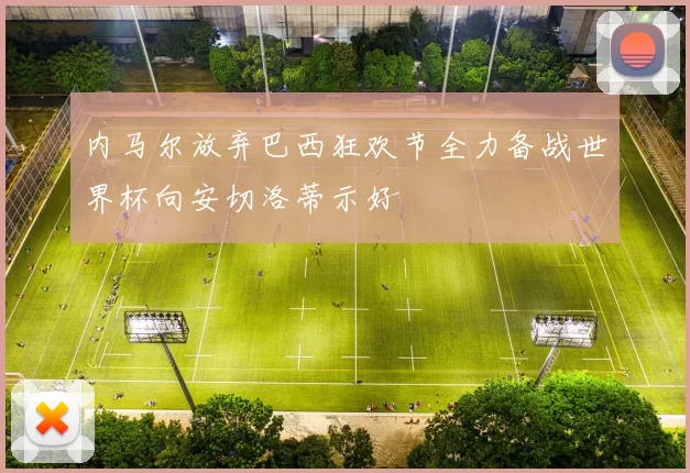 内马尔放弃巴西狂欢节全力备战世界杯向安切洛蒂示好